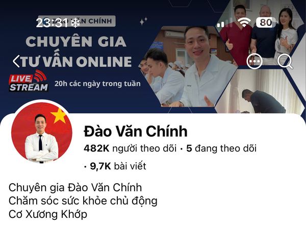 Học viên Đào Văn Chính — kênh 482K follower